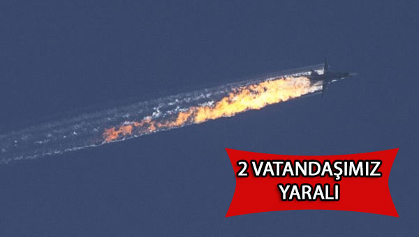 Düşen Uçağın parçaları 2 Türk vatandaşını yaraladı