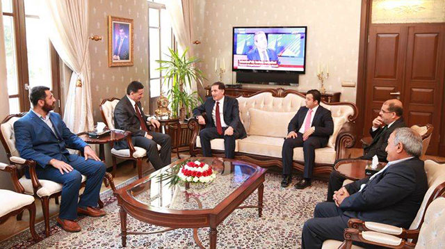 Vali Topaca Cumhurbaşkanlığı Başdanışmanı Şeref Malkoç ile bir araya geldi